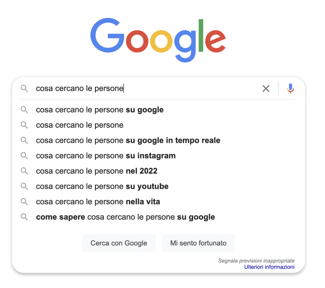 Come trovare keyword con Google Suggest